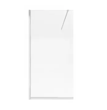 Душевая перегородка Qtap Walk-In Standard CRM201.C8 100х200 см, стекло Clear 8 мм, покрытие CalcLess