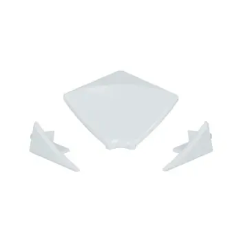 Набір накладок та з'єднання Qtap Water Cover Set 03 білий пластиковий для декоративних планок (WATCOVSET03)