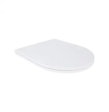 Сидіння для унітаза Qtap Robin Slim QT99HXU13W дюропластове біле з мікроліфтом та швидким зніманням (QT99HXU13W)