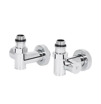Комплект кранів Thermo Alliance Standart 1/2" хром, для рушникосушарки кутовий SF395W15HE