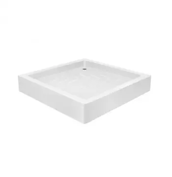 Душовий піддон Lidz Mazur ST80×80×16 мм акриловий білий квадратний (LMAST808016)