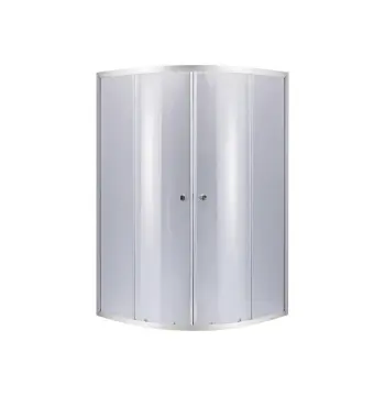 Душова кабіна Lidz SC80x80SATHIGHGR Latwa SC80×80 мм.SAT.HIGH.GR чвертькругла розсувна сатинова з тонованим склом 4 мм без піддона (LLSC8080SATHIGHGR2)