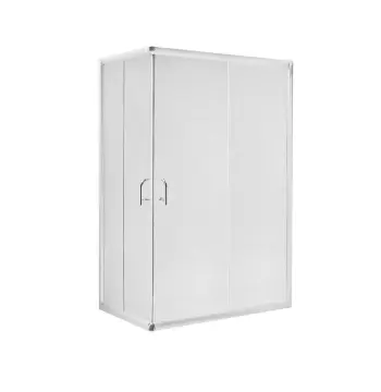 Душова кабіна Lidz SC100x80SATLOWFR Wawel SC100×80 мм.SAT.LOW.FR сатинова з матовим склом 5 мм без піддона (LWASC10080SATLOWFR2)