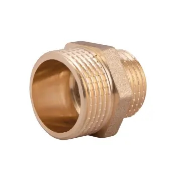 Ніпель редукційний Thermo Alliance 1/2х3/4 Standart 1/2"x3/4" латунний із зовнішньою різьбою (SD4081520)