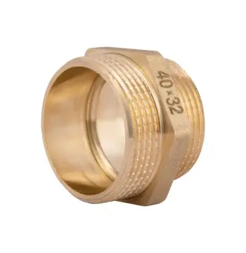 Ніпель редукційний Thermo Alliance 1/2х1 Standart латунний 1 1/2"х1 1/4" з зовнішньою різьбою (SD4084032)