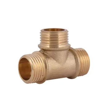 Трійник Thermo Alliance Standart SD41215 латунний рівнопрохідний 1/2" із зовнішньою різьбою (SD41215)