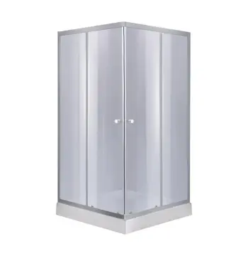 Душова кабіна Lidz SC90x90SATLOWGR Wawel SC90×90 мм.SAT.LOW.GR сатинова з тонованим склом 4 мм та низьким піддоном Mazur (LWASC9090SATLOWGR2SET)