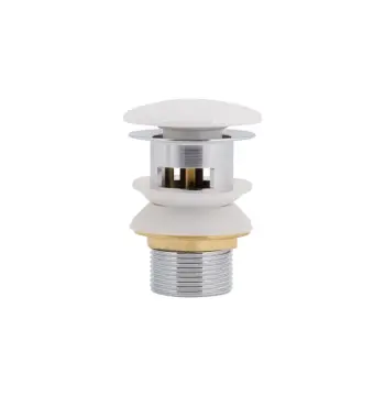 Qtap Pop-up Донный клапан для биде с переливом 70х70х110 mm White