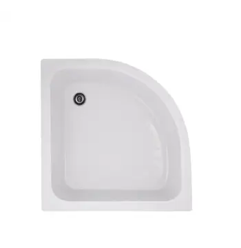 Душовий піддон Lidz KAPIELKA ST80×80×26 мм акриловий білий напівкруглий з панеллю (LKAST808026)