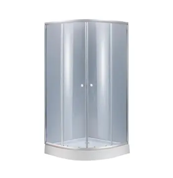 Душевая кабина Lidz Latwa SC90x90.SAT.LOW.GR, стекло тон. 4 мм + Lidz Душевой поддон KAPIELKA ST90x90x14