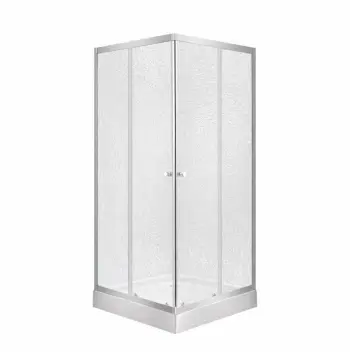Душевая кабина Lidz SC80x80SATLOWFR Wawel SC80×80 мм.SAT.LOW.FR квадратная, сатин, с матовым стеклом 4 мм и низким поддоном Kapielka (LWASC8080SLFSET)