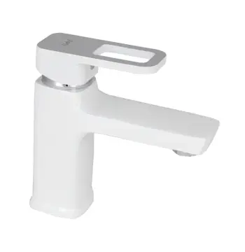 Змішувач для раковини Lidz Wawel 001 білий одноважільний (LDWAW001WHI45397)