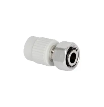 Муфта під Євроконус PPR із накидною гайкою Thermo Alliance 20х3/4" ВР з латунним штоком
