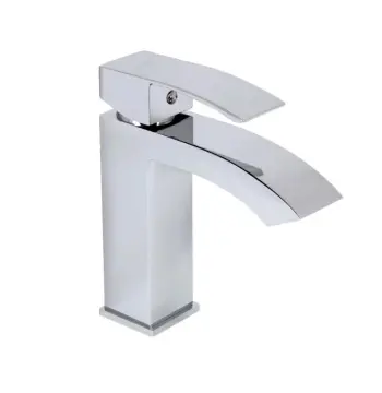 Змішувач для раковини Qtap Swan Cascada QTSWA270CRM45564 латунний хромований одноважільний (QTSWA270CRM45564)