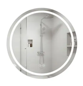 Дзеркало Qtap Mideya R800 з LED-підсвічуванням Touch, з антизапотіванням, димером QT2078NCR8080W
