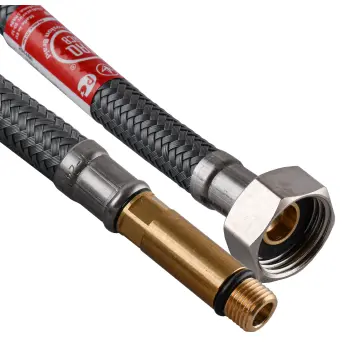 Шланг для змішувача TUCAI М10х1/2″ довгий штуцер 0,8м АНТИКОРОЗІЯ TAQ GRIF ACB 204470