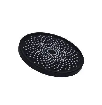 Лійка для верхнього душу Qtap QTHLA107BLM45788 Hlavova з ABS пластику чорна матова, кругла 230 мм (QTHLA107BLM45788)