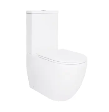 Унітаз-компакт Qtap QT13226089AW Robin Ultra Quiet білий безобідковий з сидінням Soft-close та змивом Tornado 3 (QT13226089AW)