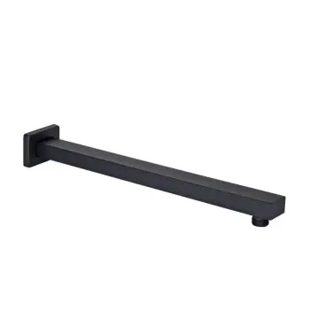 Кронштейн для верхнього душу Qtap QTTRU120BLM45929 Trubice нержавіючий чорний матовий прямокутний 400 мм (QTTRU120BLM45929)