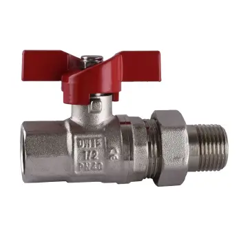 Кран кульовий прямий з американкою SELBA 1/2″ КБ SL1509