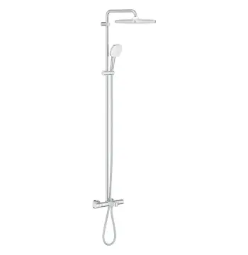 Душова система настінного монтажу з термостатом для ванни Grohe Tempesta System 250 Cube (26691001)