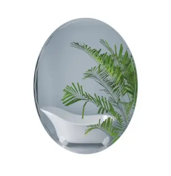 Дзеркало Lidz LD78LA6580 Latwa 140.07.11 овальне настінне з декором 650×800 мм (LD78LA6580)