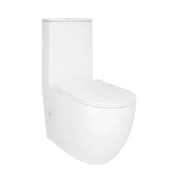 Унітаз-компакт підлоговий Qtap Robin New Ultra Quiet білий безобідковий з сидінням Soft-close (QT13226083AW)