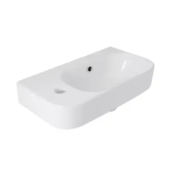 Раковина Qtap Tern керамічна біла підвісна 450×250 мм (QT1711H02LW)