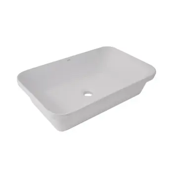 Раковина Qtap Scorpio керамічна біла врізна 615×390 мм (QT1411K491WN)