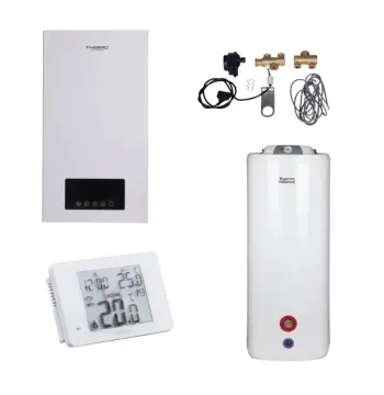 Комплект для котельні 4 в 1 Thermo Alliance з електричним котлом 8 кВт, підлоговим бойлером 100 л та Wi-Fi термостатом (TA149DCN847146)