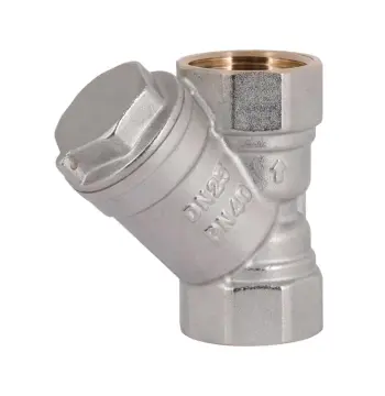 Косий фільтр грубої очистки води Thermo Alliance Standart TAS124W20 латунний нікельований 3/4" ВВ (TAS124W20)