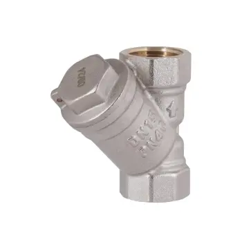 Фільтр газовий косий Thermo Alliance Standart TAS125G15 латунний нікельований 1/2"ВВ (TAS125G15)