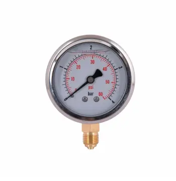 Манометр із гліцерином Thermo Alliancе Forte 4 бар, 1/4"З, нижнє підключення TAF170G4B