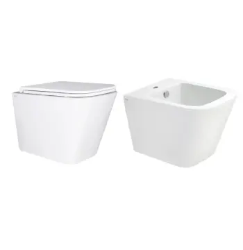 Комплект 2 в 1 Qtap Tern керамічний білий підвісний з технологією Ultra Quiet (QT1733052EUQW47437)