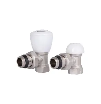 Комплект радіаторних кранів Thermo Alliance Standart 1/2" ВН кутовий TAS232W15