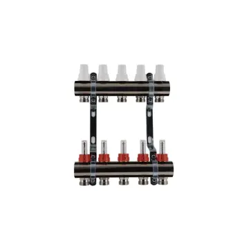 Колектор з витратомірами SD Plus 1" 5 виходи SDO235W5