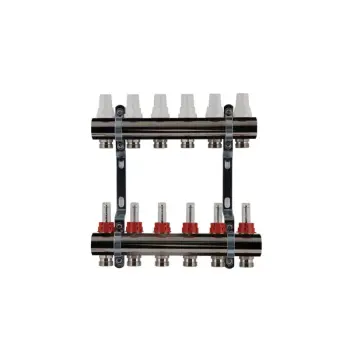 Колектор SD Plus SDO235W6 на 6 виходів 1" з витратомірами (SDO235W6)