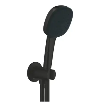 Душовий набір з настінним ручним душем Grohe Tempesta Cube 110 3 режими, чорний матовий (269102433)