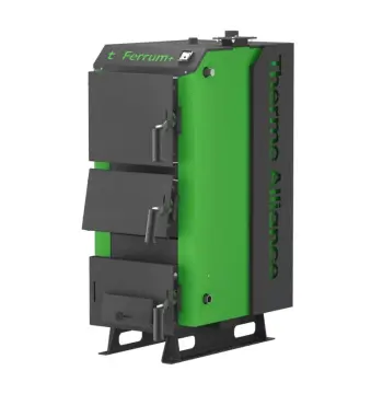 Твердопаливний котел Thermo Alliance Ferrum Plus V 5.0 FSF+ 16 сталевий з теплообмінником 5 мм (FerrumPFSFP16V50)