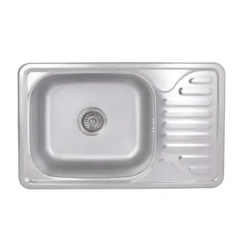 Кухонна мийка Brinex 6642 0,8 мм Satin (BRIN6642SAT08)