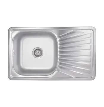Кухонна мийка Brinex 7848 0,8 мм Satin (BRIN7848SAT08)