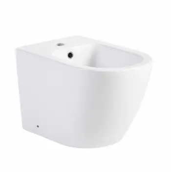 Біде підлогове Qtap QT07443375W Jay керамічне біле з отвором під змішувач (QT07443375W)