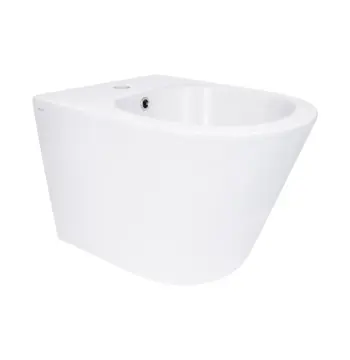 Підвісне біде Qtap QT16555379W Swan біле керамічне з отвором під змішувач (QT16555379W)
