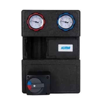 Насосна група Icma №R001 1 1/2"x1" підключення ліворуч, без насоса 93R001AFS53SC