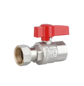 Кран кульовий Thermo Alliance PN40з Standart латунний прямий 3/4" ВВ з накидною гайкою PN40 (TAS260W20)