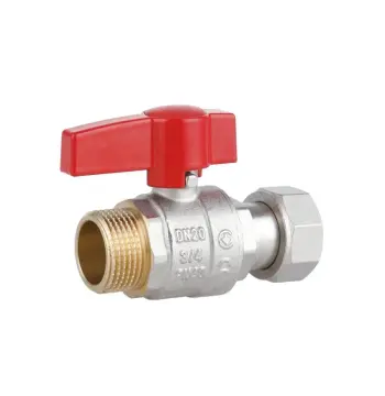 Кран кульовий Thermo Alliance Standart TAS261W20 латунний 3/4" ВЗ прямий з накидною гайкою PN40 (TAS261W20)