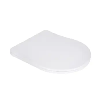 Сидіння для унітаза Qtap Robin / Scorpio QTSC179W48675 дюропластове біле Slim з мікроліфтом та швидким зняттям (QTSC179W48675)