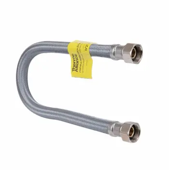 Гнучка підводка для води Thermo Alliance Forte D10 в нейлоновому обплетенні 60 см 1/2"х1/2" гайка-гайка (TAF383W60)