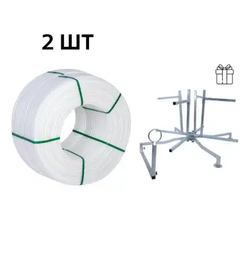 Набір для теплої підлоги Thermo Alliance Professional п'ятишаровий білий PEX-A EVOH 16x2.0 мм 600 м з обладнанням для розмотування (IUATARAZM48947)