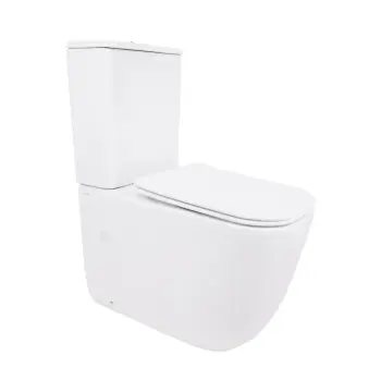 Унітаз-компакт підлоговий Qtap Aquarius Ultra Quiet керамічний білий безобідковий з сидінням Soft-close (QTAQAW27W49262)
